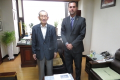 Master O'Connor with Great Grand Master Uhm Woon Kyu