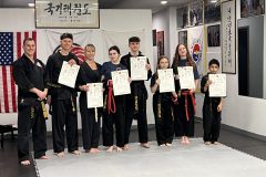 March 2025-New Black Belts-1st Degree thru 4th Degree